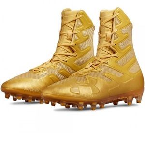 Under armor cleats full gold cleats size 11